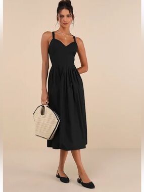 Lulus Dress XS Summer Black